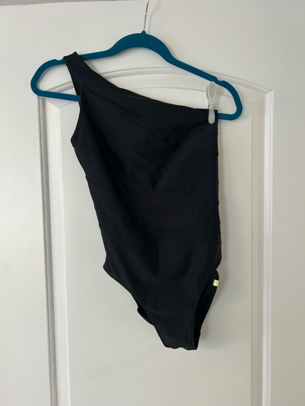 Summersalt The Sidestroke one piece one shoulder black